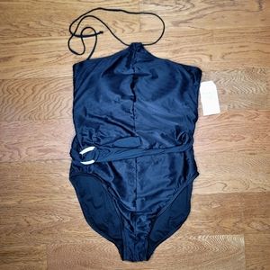 Time and Tru One Piece Swimsuit Black Size XL (16-18) NWT